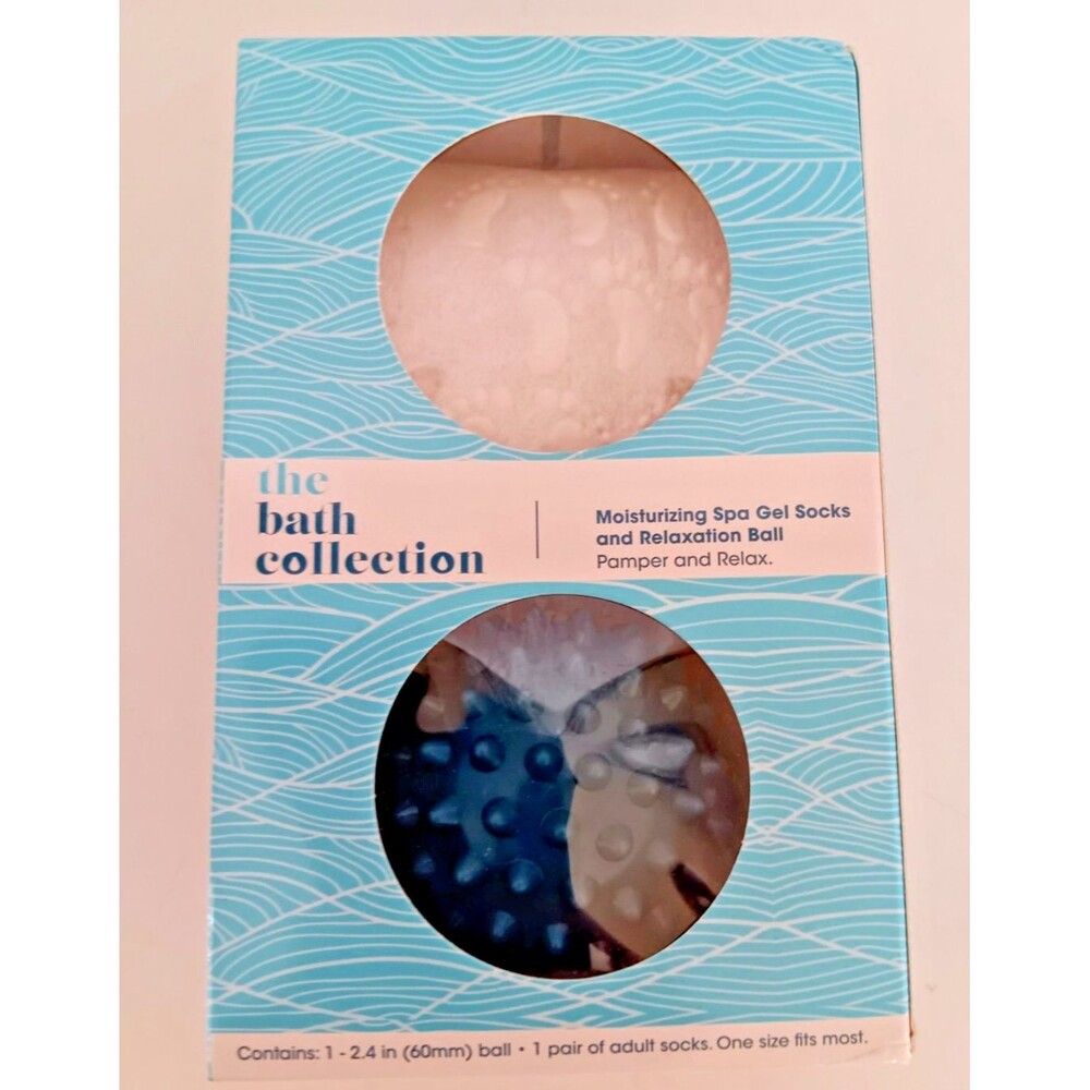 Foot Roller Ball and Gel Moisturizing Socks Gift Set NIB